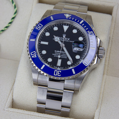 Rolex Submariner Date 41mm 18kt White Gold “Smurf” Blue Bezel Black Dial Men’s Automatic Watch 126619LB