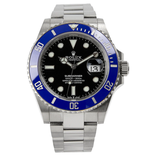 Rolex Submariner Date 41mm 18kt White Gold “Smurf” Blue Bezel Black Dial Men’s Automatic Watch 126619LB