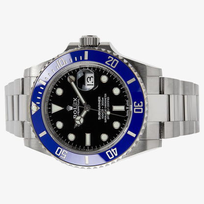 Rolex Submariner Date 41mm 18kt White Gold “Smurf” Blue Bezel Black Dial Men’s Automatic Watch 126619LB