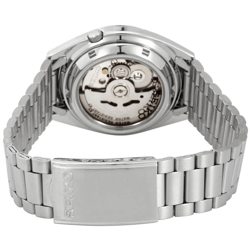 Seiko 5 Automatic Men's Watch SNXG47K1 – White Dial, Stainless Steel Bracelet, 37mm