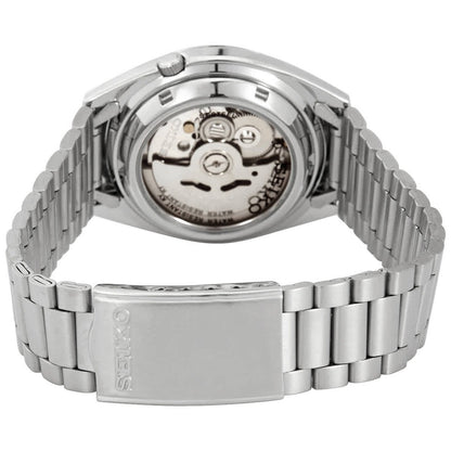 Seiko 5 Automatic Men's Watch SNXG47K1 – White Dial, Stainless Steel Bracelet, 37mm