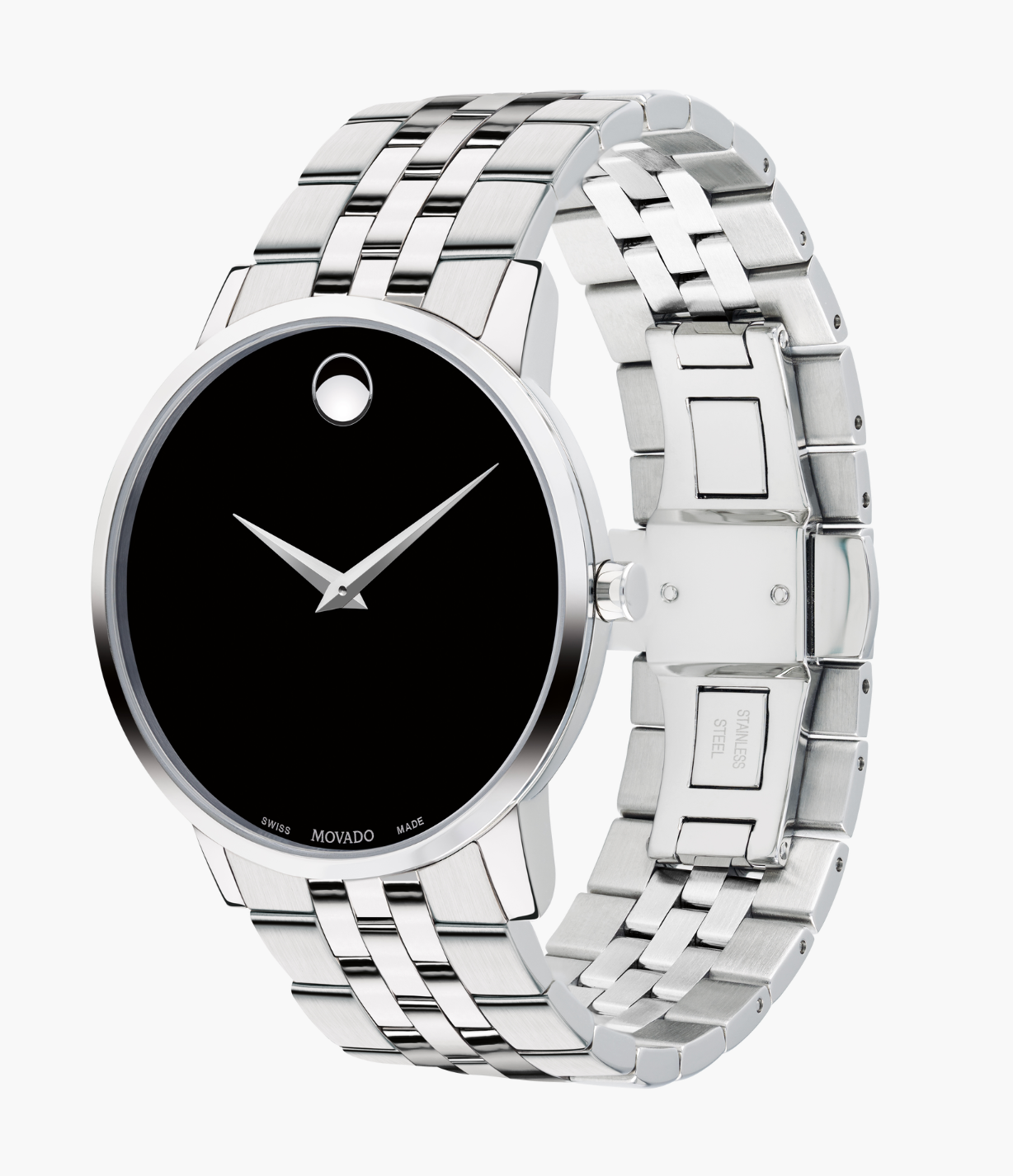 Movado Classic Museum Quartz Black Dial Unisex Watch 2100014