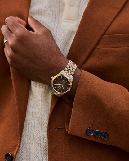 Citizen Rolan Eco-Drive Brown Dial Two-Tone Men’s Watch | Luxero