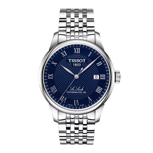 Tissot Le Locle Powermatic 80 Blue Dial Stainless Steel Automatic Men's Watch T006.407.11.043.00