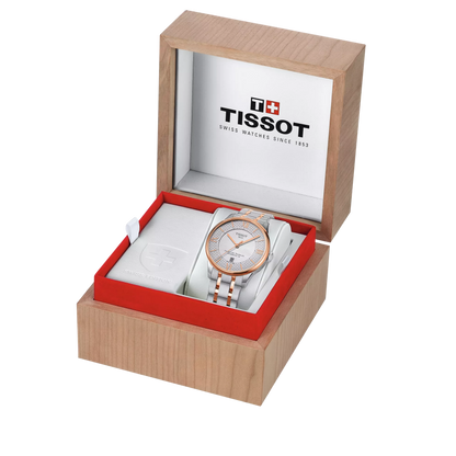 Tissot Chemin des Tourelles Silver Dial Two-Tone Rose Gold Automatic Watch T099.407.22.038.01