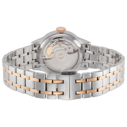 Tissot Chemin des Tourelles 32mm Mother of Pearl Dial Two-Tone Automatic Women Watch T099.207.22.118.02