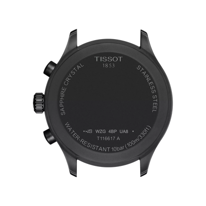 Tissot Chrono XL Quartz Black Dial Black PVD Bezel Nylon Strap Men's Watch T116.617.37.051.00
