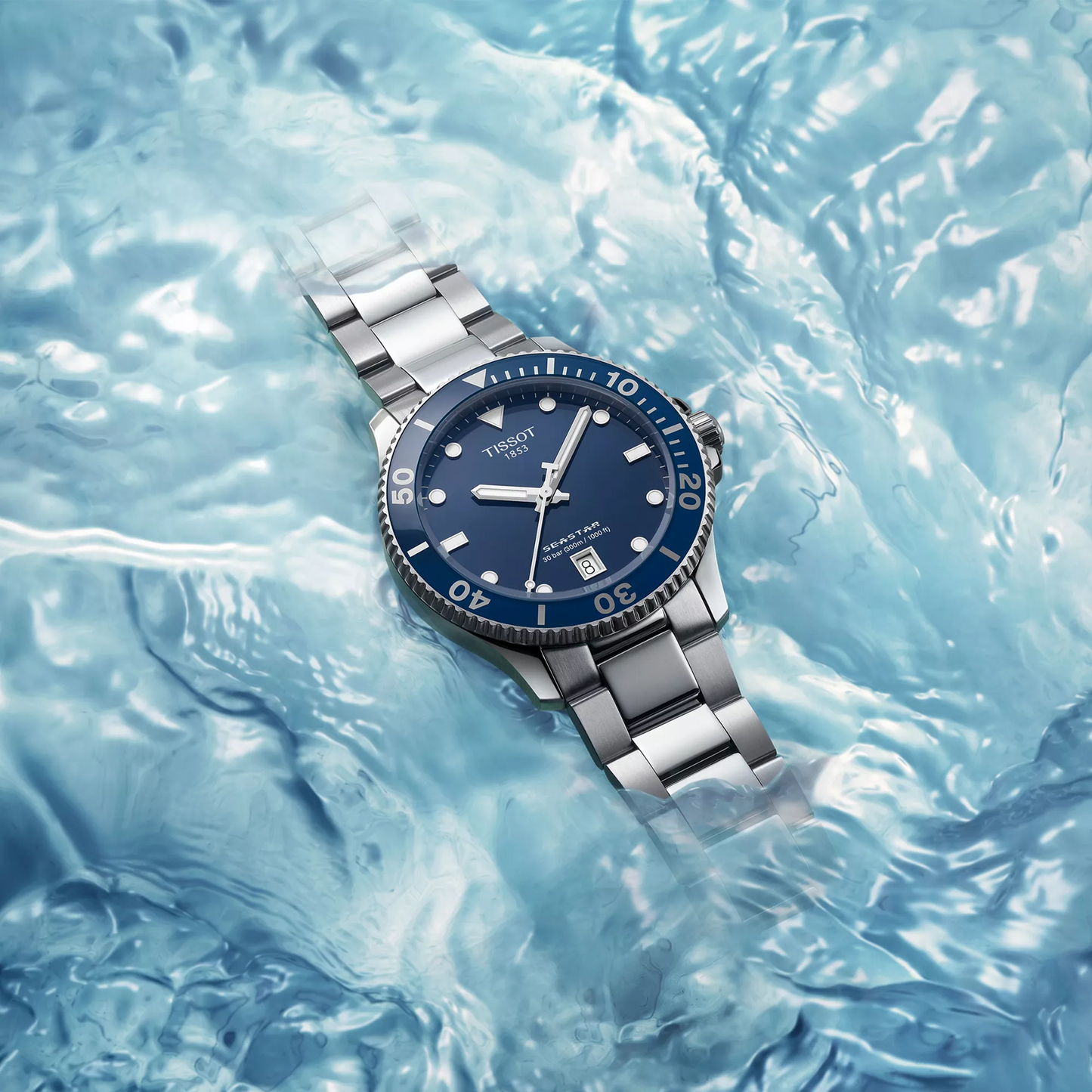 Tissot Seastar 1000 Blue Dial Ceramic Bezel Automatic Dive Watch T120.407.11.041.03