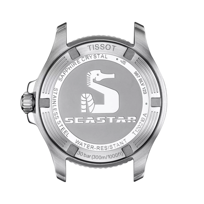 Tissot Seastar 36mm White Dial Stainless Steel Quartz Men's Dive Watch T120.210.11.011.00
