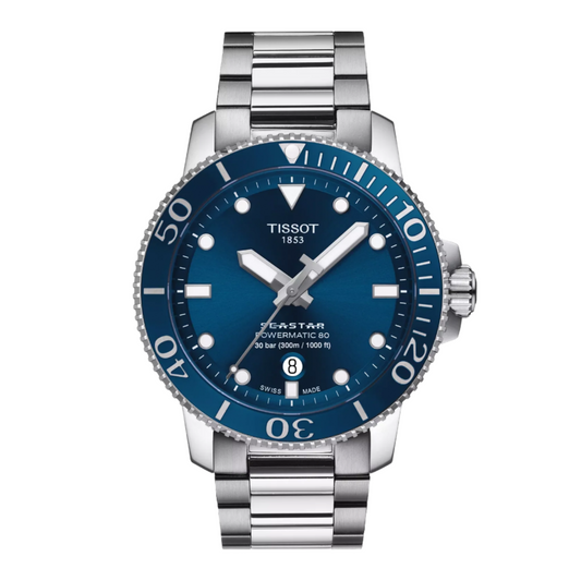 Tissot Seastar 1000 Blue Dial Ceramic Bezel Automatic Dive Watch T120.407.11.041.03