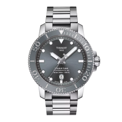 Tissot Seastar 1000 43mm Grey Dial Stainless Steel Automatic Dive Watch T120.407.11.081.01