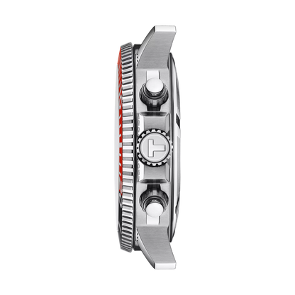 Tissot Seastar 1000 Chronograph Quartz Dive Watch with Black Dial & Red Bezel T120.417.11.051.01
