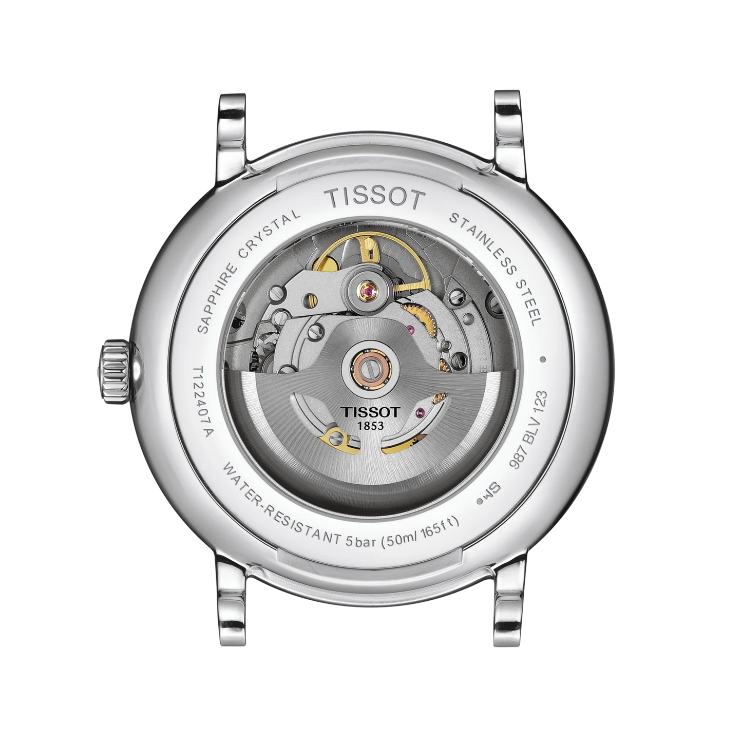 Tissot Carson Premium 40mm Silver Dial Automatic Watch with Brown Leather Strap T122.407.16.031.00