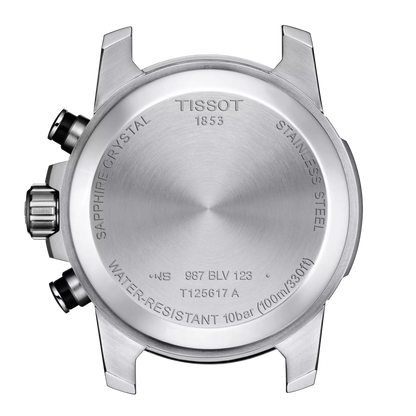 Tissot T-Sport Chronograph Quartz Black Dial Tachymeter Bezel Textile Strap Men's Watch T125.617.17.051.02