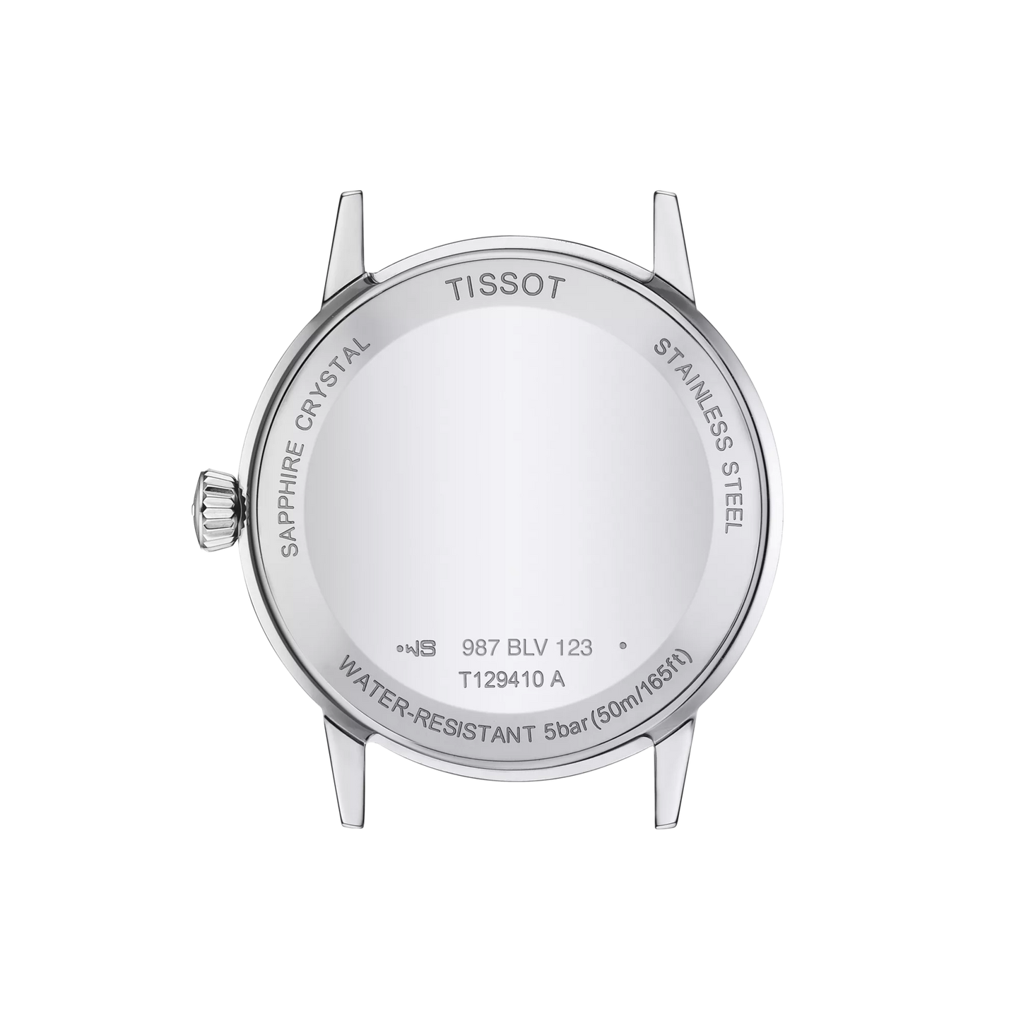 Tissot T-Classic Quartz White Dial Brown Leather Men's Watch T129.410.16.013.00