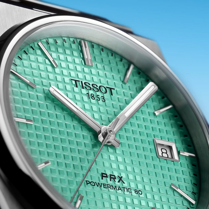 Tissot T-Classic 40mm Green Dial Automatic Watch with Stainless Steel Bracelet T137.407.11.091.01
