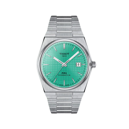 Tissot T-Classic 40mm Green Dial Automatic Watch with Stainless Steel Bracelet T137.407.11.091.01