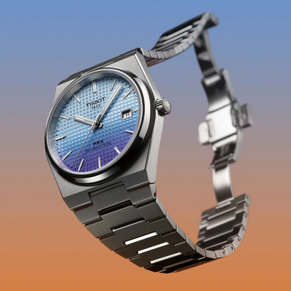 Tissot PRX Powermatic 80 Automatic Watch with Blue Dial & Steel Bracelet T137.407.11.351.01