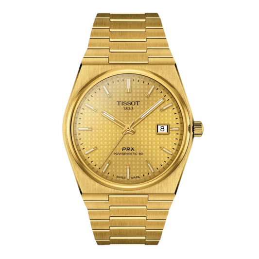 Tissot PRX Powermatic 80 Automatic Champagne Dial Men's Watch T1374073302100