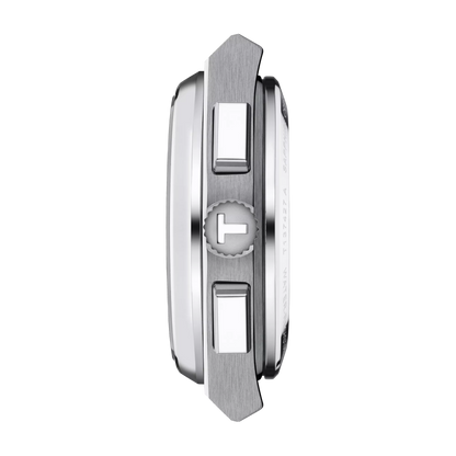 Tissot PRX Chronograph White Dial Rose Gold Accents Stainless Steel Men's Watch T137.427.11.011.00