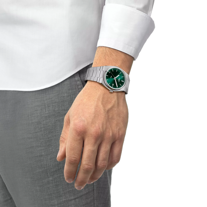 Tissot PRX T-Classic Quartz Green Dial Watch 40mm T137.410.11.091.00