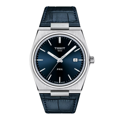 Tissot T-Classic 39mm Blue Dial Quartz Watch with Leather Strap T137.410.16.041.00