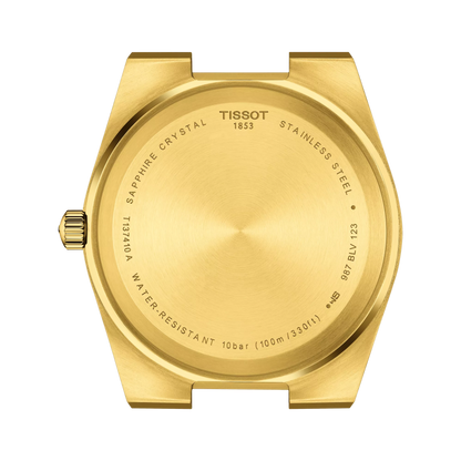 Tissot PRX 40mm Champagne Dial Quartz Watch in Yellow Gold PVD T137.410.33.021.00
