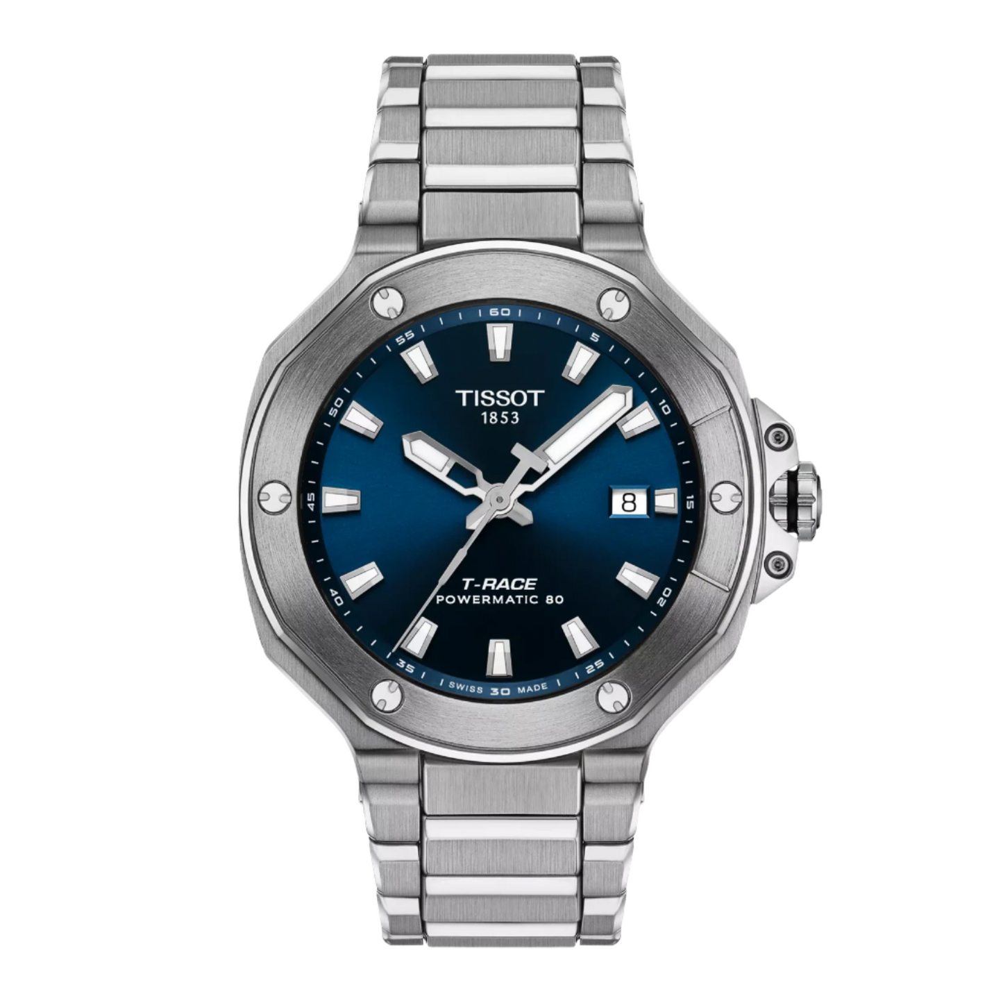 Tissot T-Race Powermatic 80 Blue Dial Stainless Steel Automatic Men's Watch T141.807.11.041.00