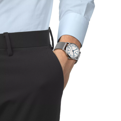 Tissot Heritage 1938 Silver Dial Blue Leather Strap Automatic Men's Watch T142.464.16.032.00