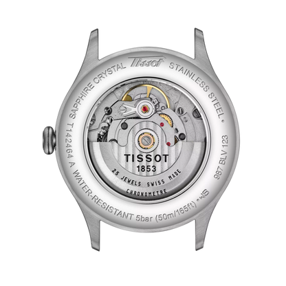 Tissot Heritage 1938 Silver Dial Blue Leather Strap Automatic Men's Watch T142.464.16.032.00