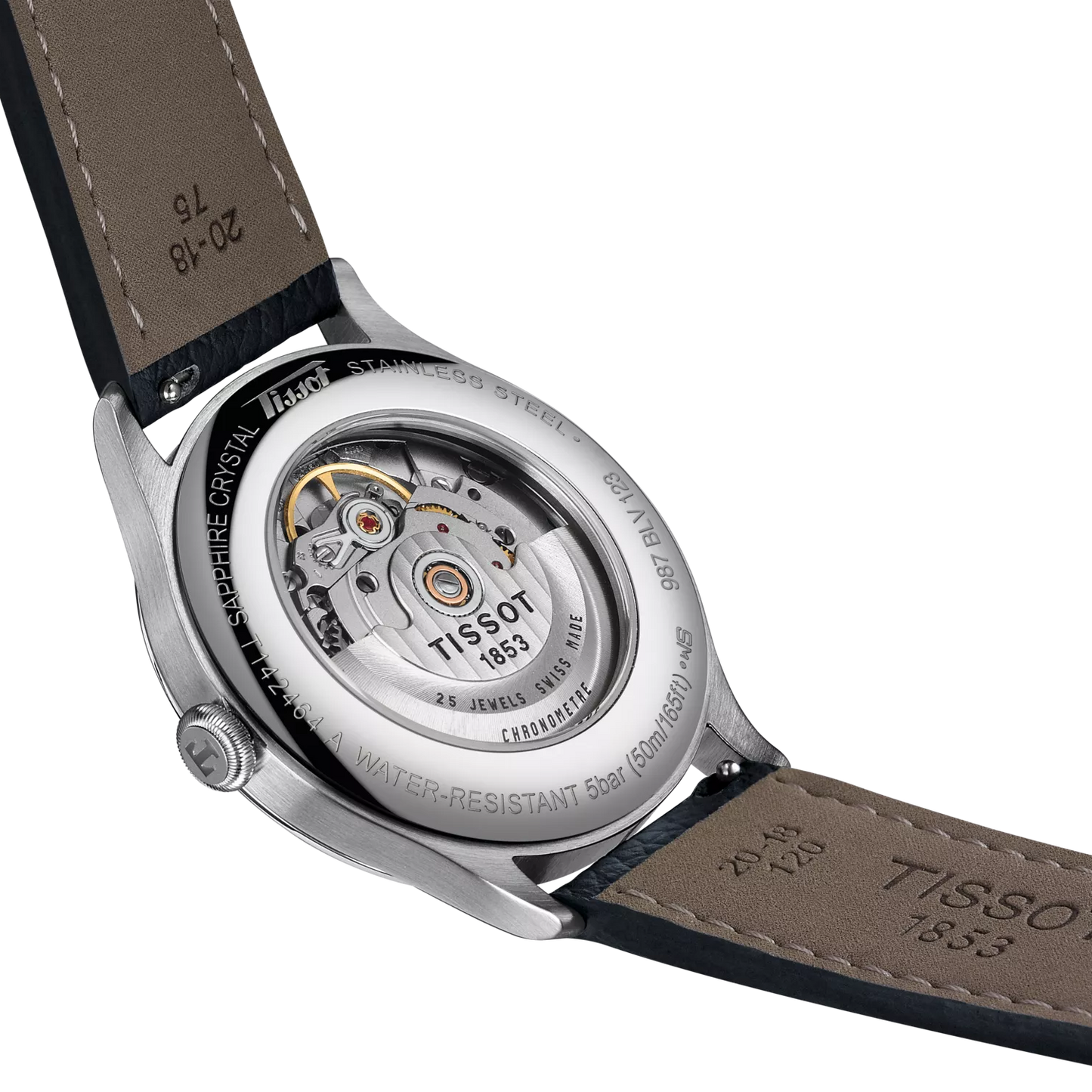 Tissot Heritage 1938 Silver Dial Blue Leather Strap Automatic Men's Watch T142.464.16.032.00