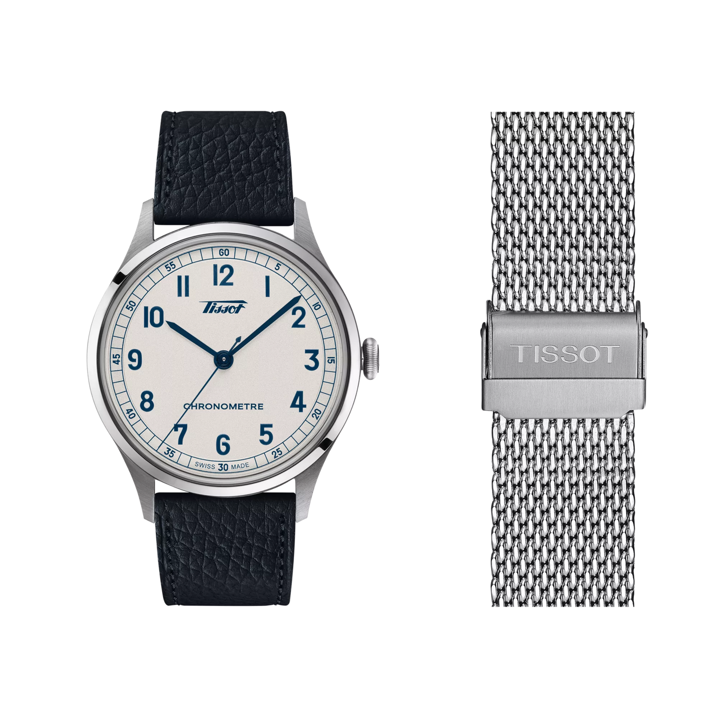 Tissot Heritage 1938 Silver Dial Blue Leather Strap Automatic Men's Watch T142.464.16.032.00