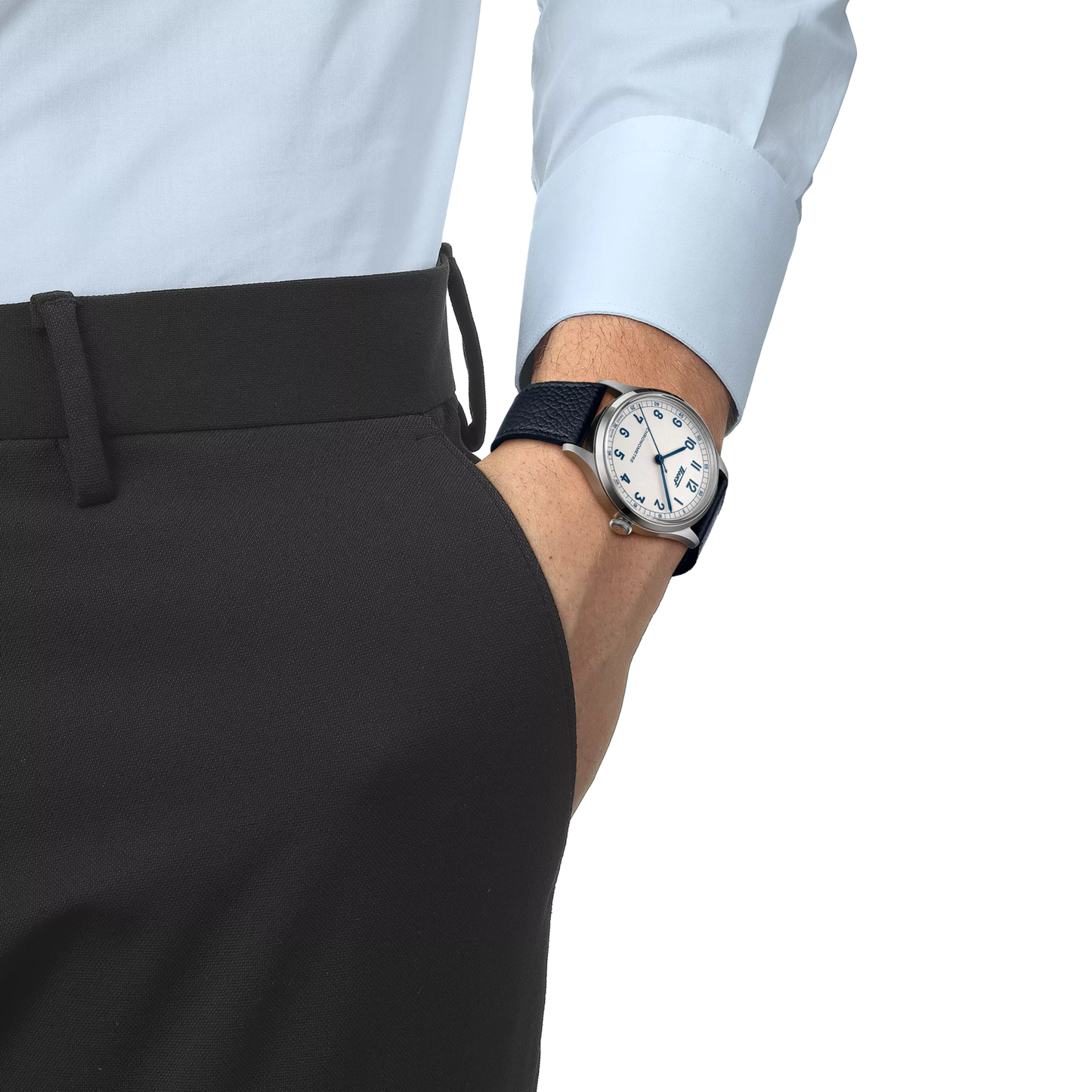 Tissot Heritage 1938 Silver Dial Blue Leather Strap Automatic Men's Watch T142.464.16.032.00