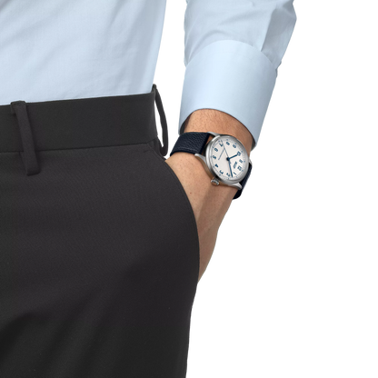 Tissot Heritage 1938 Silver Dial Blue Leather Strap Automatic Men's Watch T142.464.16.032.00