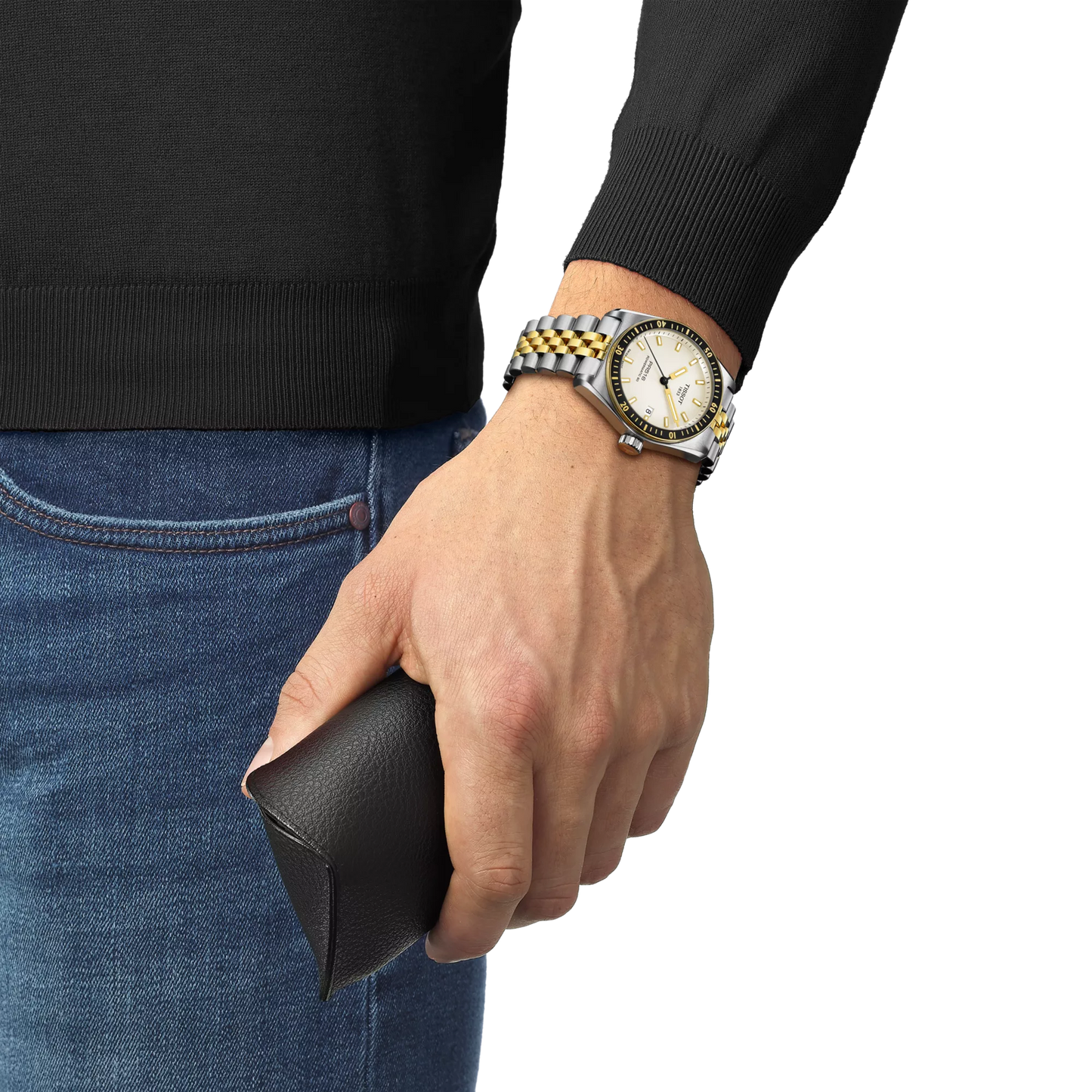 Tissot PR516 Powermatic 80 Automatic White Dial Two-Tone Stainless Steel Men's Watch T149.407.22.011.00