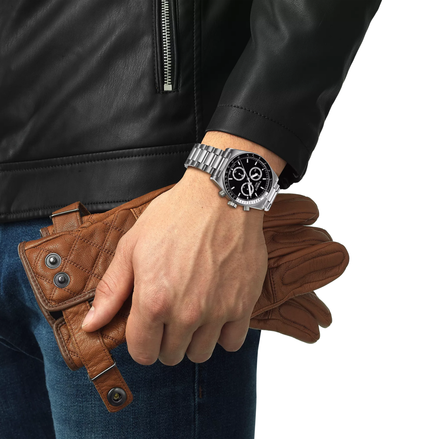 Tissot T-Sport Chronograph Quartz Black Dial Stainless Steel Men's Watch T149.417.11.051.00