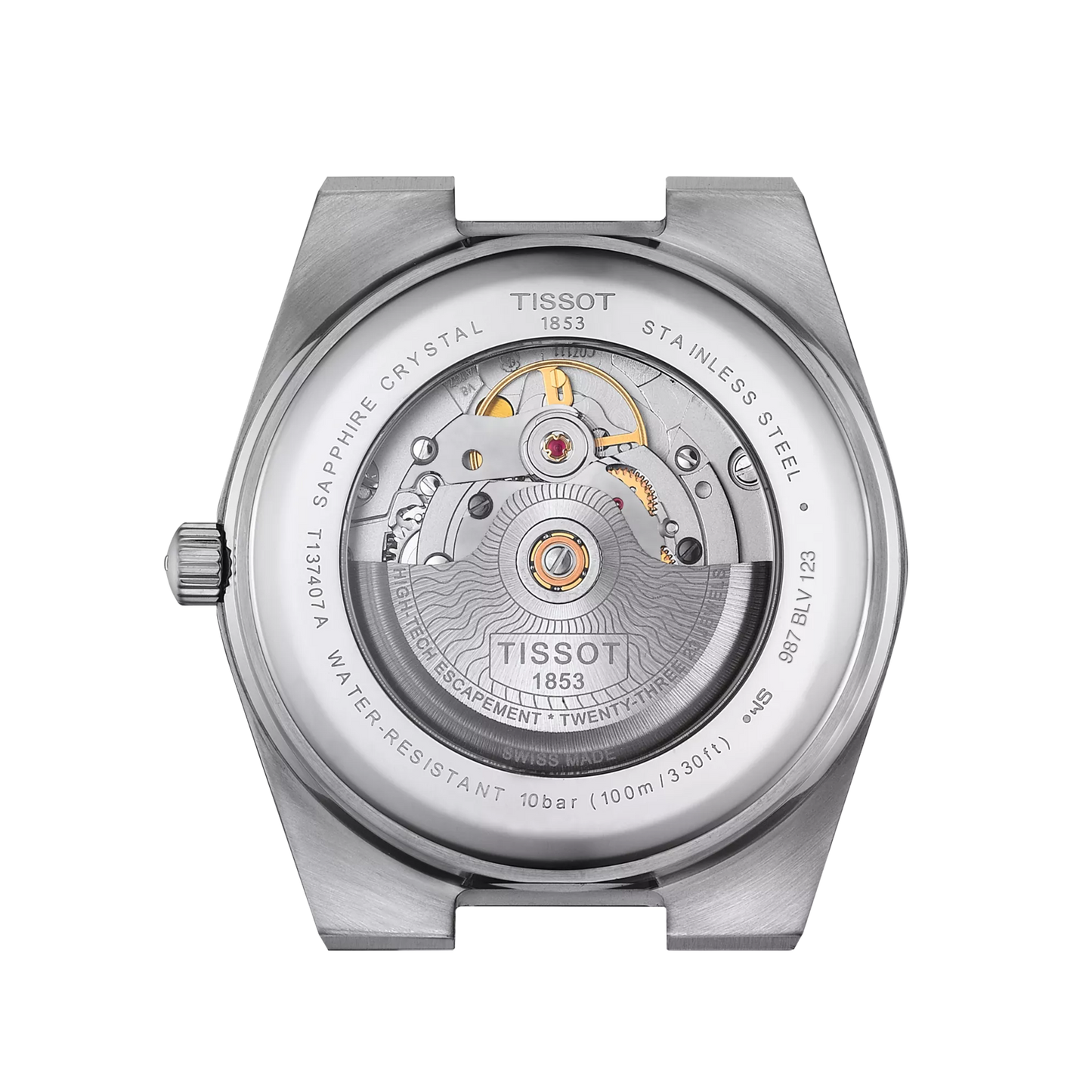 Tissot PRX Powermatic 80 Blue Dial 18kt Rose Gold Bezel Stainless Steel Men's Watch T931.407.41.041.00