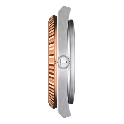 Tissot PRX Powermatic 80 Blue Dial 18kt Rose Gold Bezel Stainless Steel Men's Watch T931.407.41.041.00