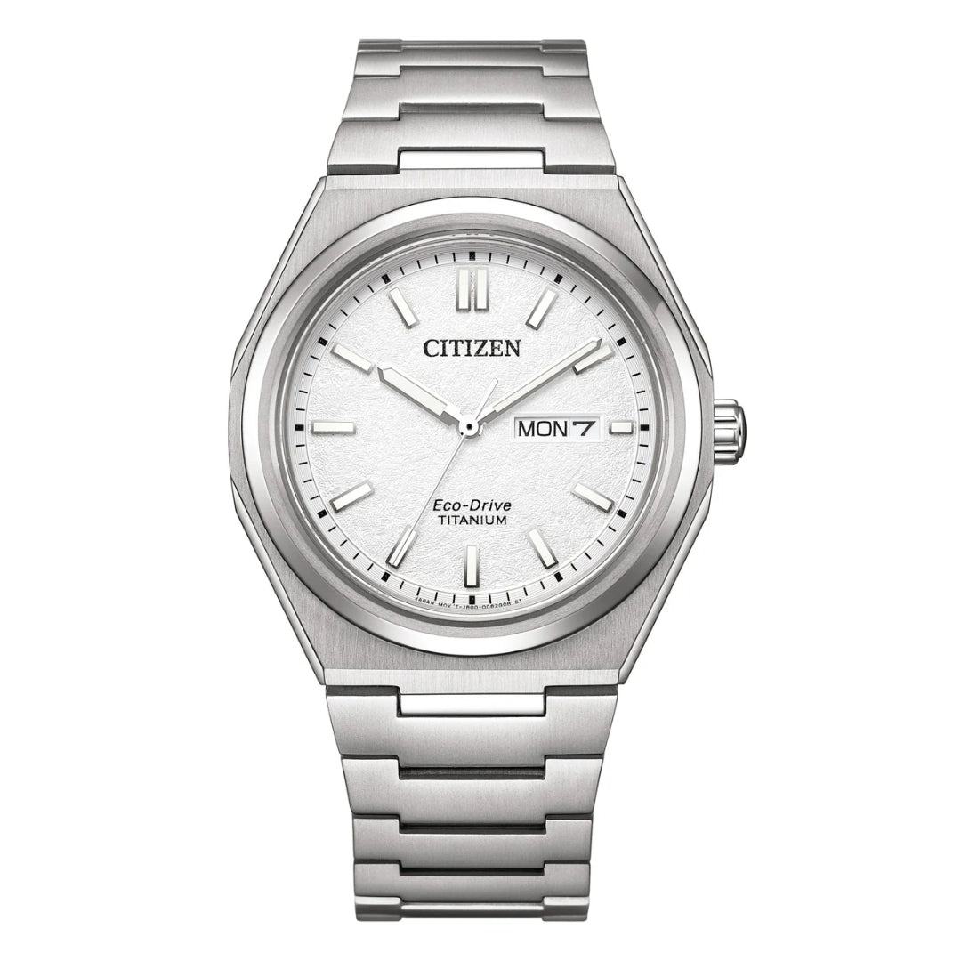 Citizen AW0130-85A — Women's Sporty Silver-Tone Super Titanium Eco-Drive Watch