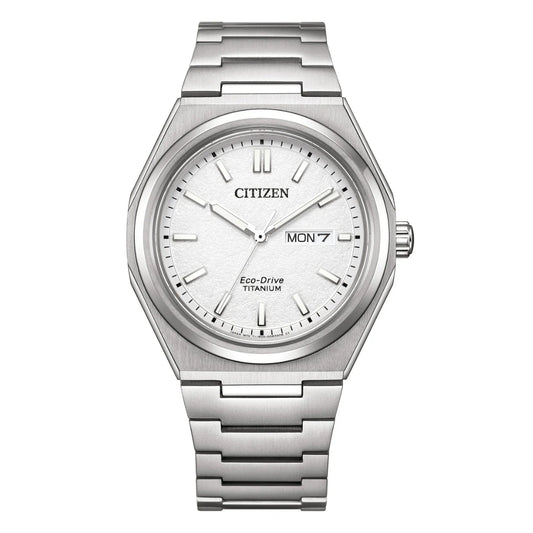 Citizen AW0130-85A — Women's Sporty Silver-Tone Super Titanium Eco-Drive Watch