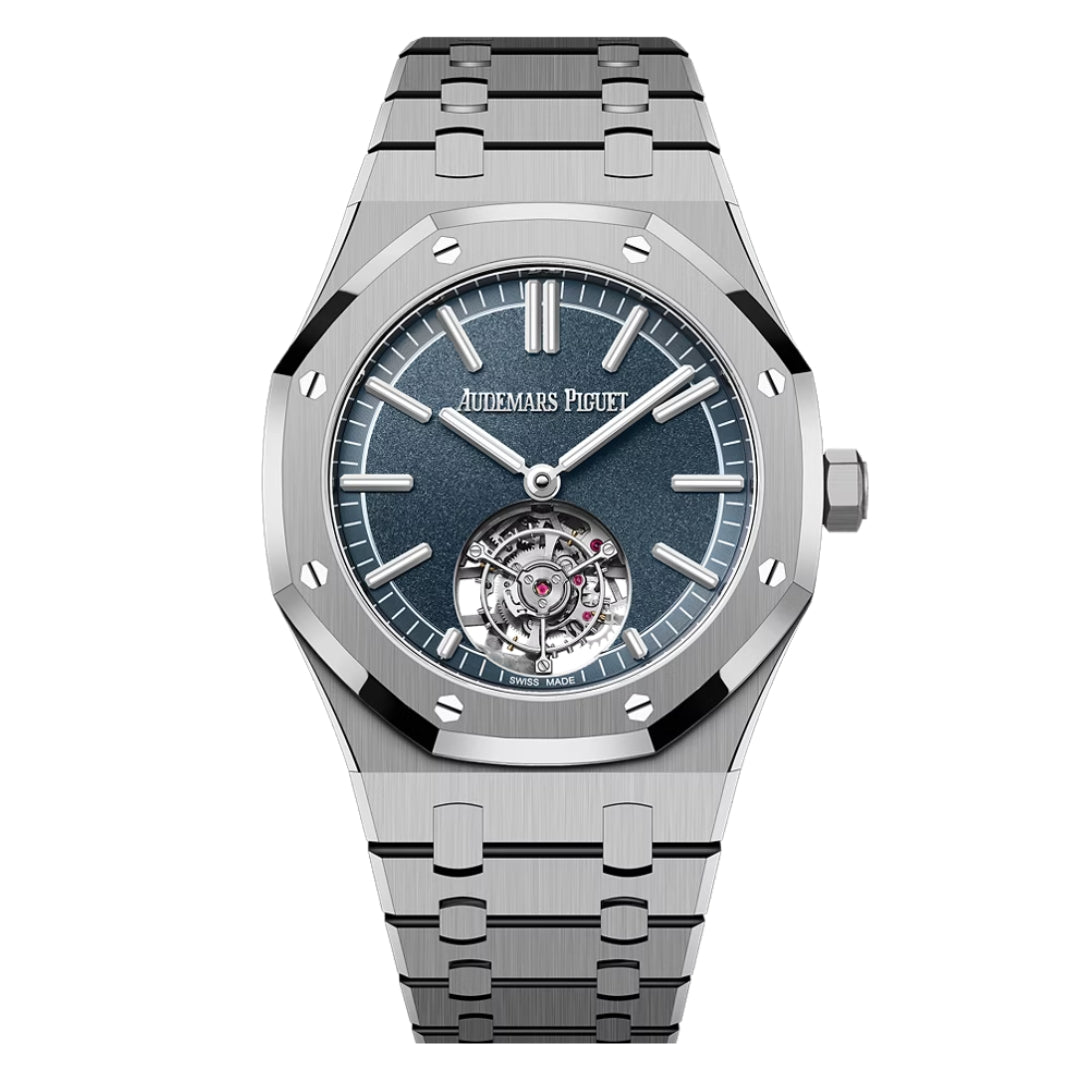 Audemars Piguet Royal Oak Tourbillon Automatic Blue Dial Titanium Men’s Watch 26730TI.OO.1320TI.02