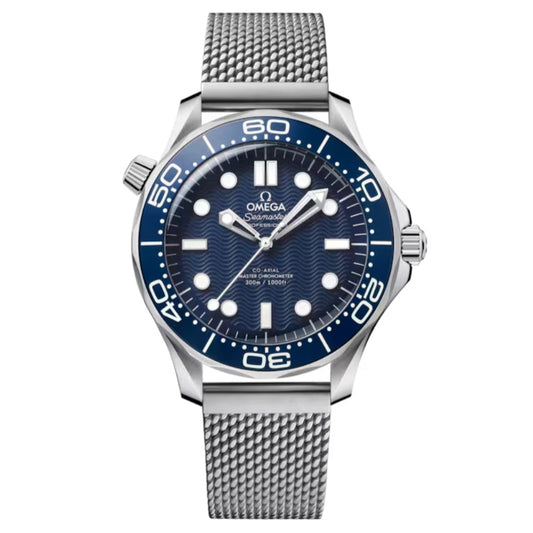 Omega Seamaster Diver 300M James Bond 60th Anniversary Blue Dial Stainless Steel Automatic Men's Watch 210.30.42.20.03.002