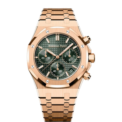 Audemars Piguet Royal Oak Chronograph Automatic Green Dial 18kt Rose Gold Men’s Watch 26240OR.OO.1320OR.08