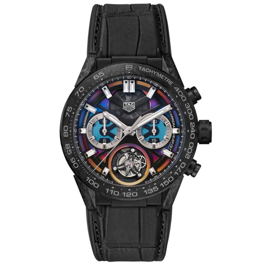 Tag Heuer Carrera Polychrome Chronograph Tourbillon Men's Watch CAR5A8AF.FC6415 | Luxero