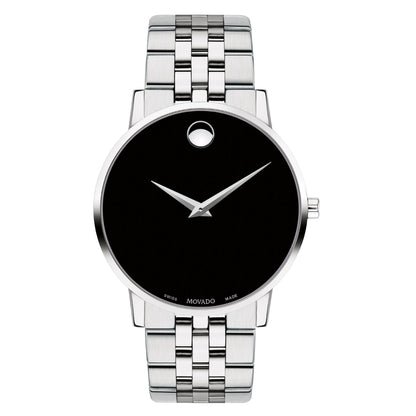 Movado Classic Museum Quartz Black Dial Unisex Watch 2100014