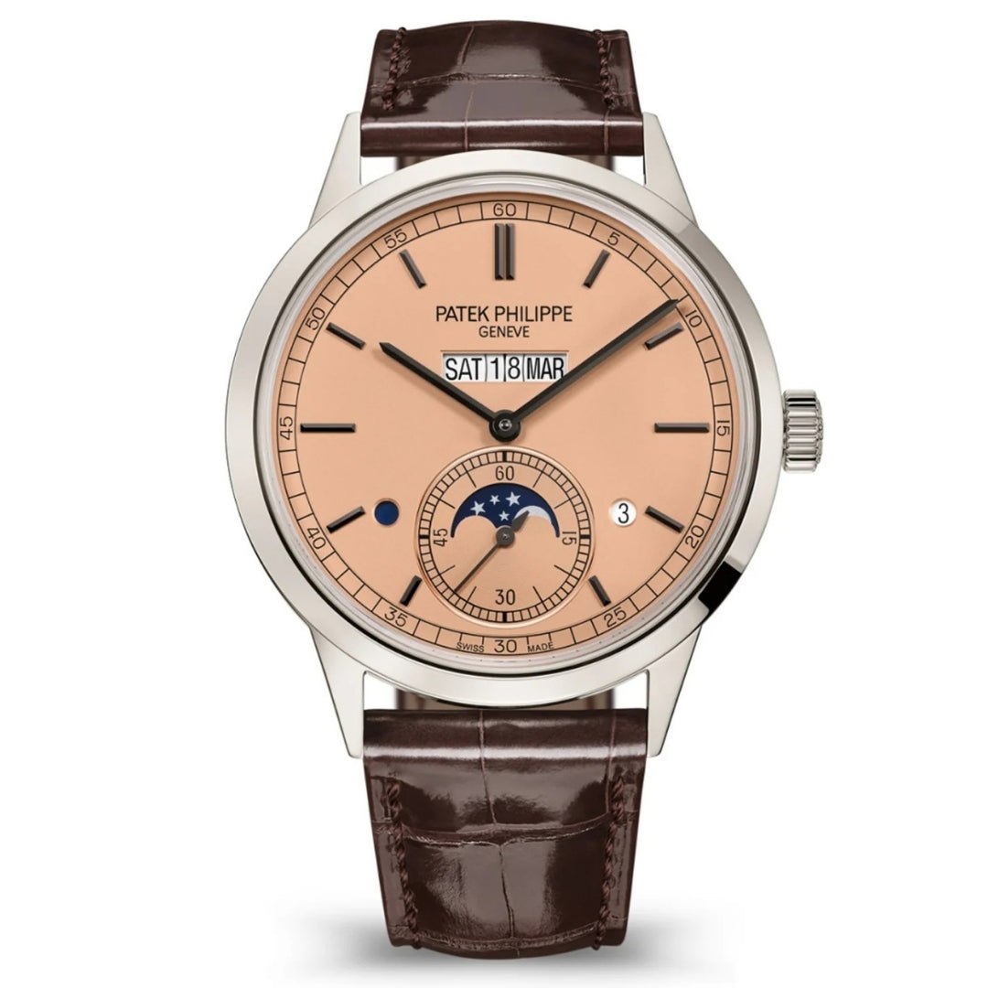 Patek Philippe Grand Complications Perpetual Calendar Salmon Dial 41mm Platinum Men's Watch 5236P-010
