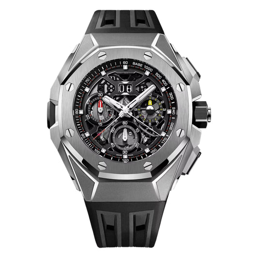 Audemars Piguet Royal Oak Concept Chronograph GMT Automatic Black Dial Titanium Men’s Watch 26650TI.OO.D013CA.01