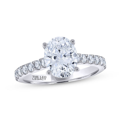 2-1/2 CT. T.W. Oval-Cut Lab-Grown Diamond Ring (14K White Gold)