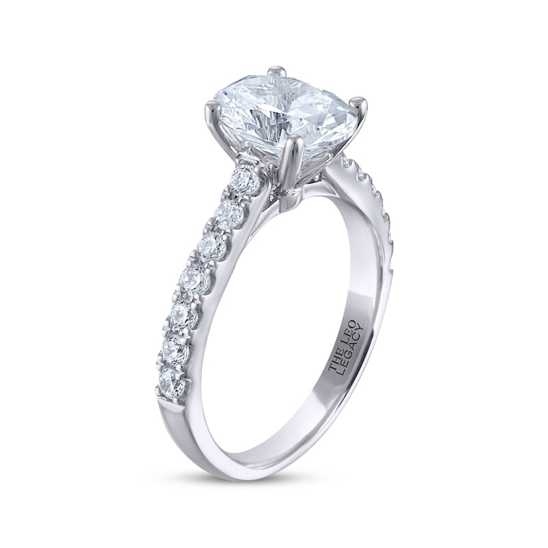 2-1/2 CT. T.W. Oval-Cut Lab-Grown Diamond Ring (14K White Gold)