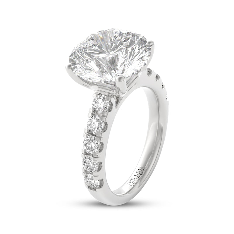 7 CT. T.W. Round-Cut Lab-Grown Diamond Luxury Ring (14K White Gold)